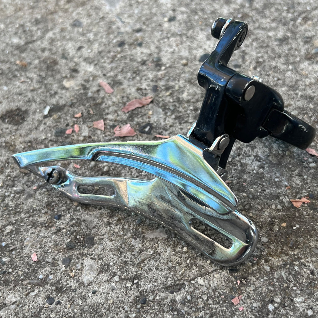 Used Shimano Deore LX FD-M560 34.9mm Bottom Pull Front Derailleur Vintage MTB Black-Bicycle Bin