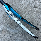 Used Scott Carbon Fork 700c 1 1/8” 9.25” Threadless Steerer Road White Blue Black-Bicycle Bin
