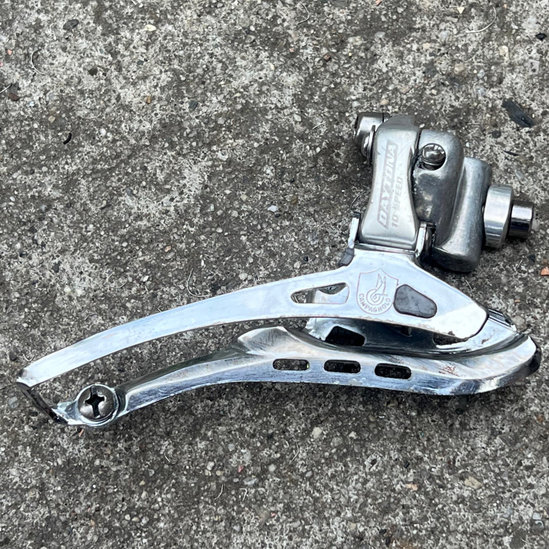 Campagnolo Daytona 10 Speed Braze On Bottom Pull Front Derailleur 2x10 Double 