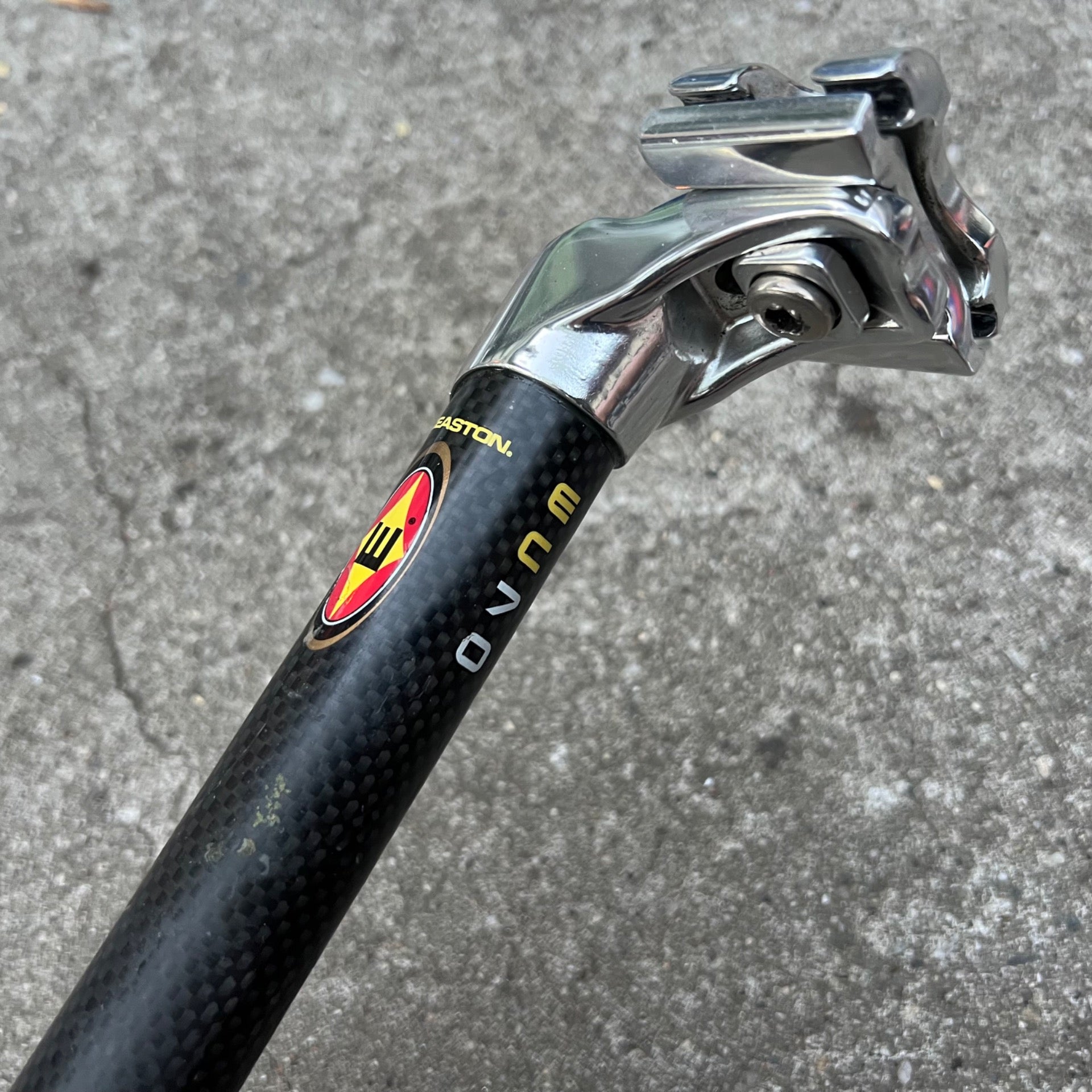 Easton EC70 Carbon Seatpost 27.2x300mm Vintage MTB Road Bike Black Silver