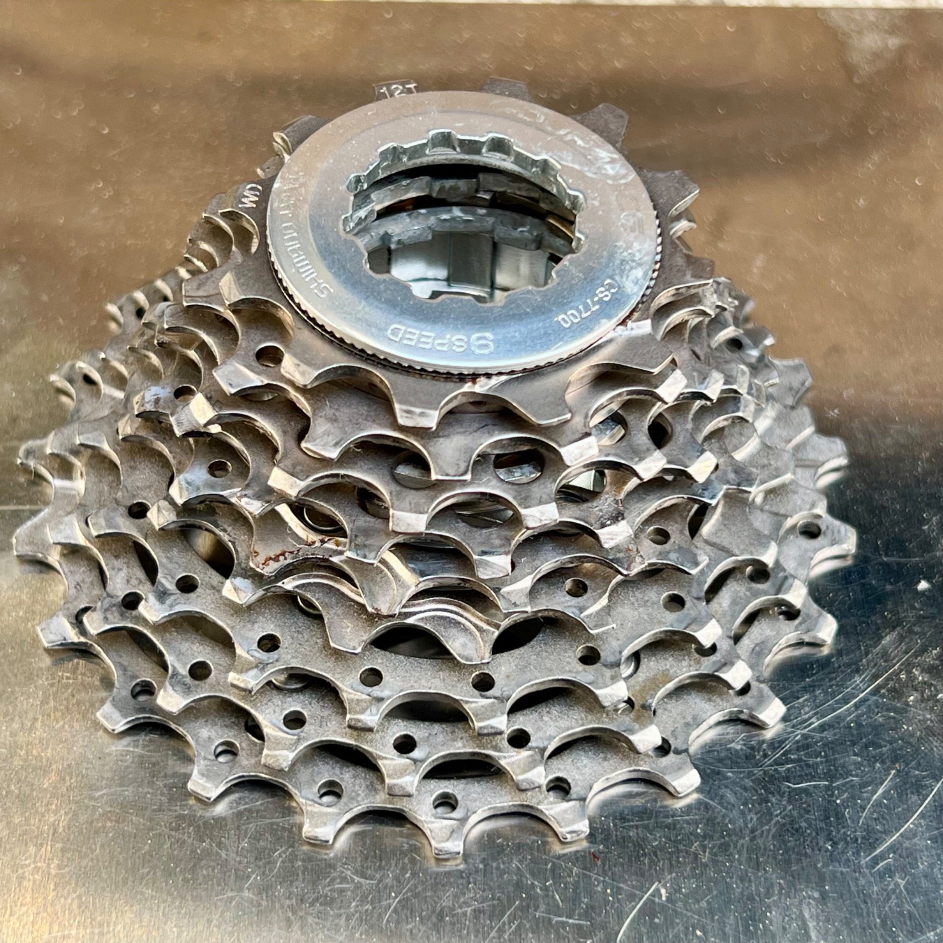 Shimano Dura Ace CS-7700 12-23T 9 Speed Cassette Titanium Road Gravel Bike TI