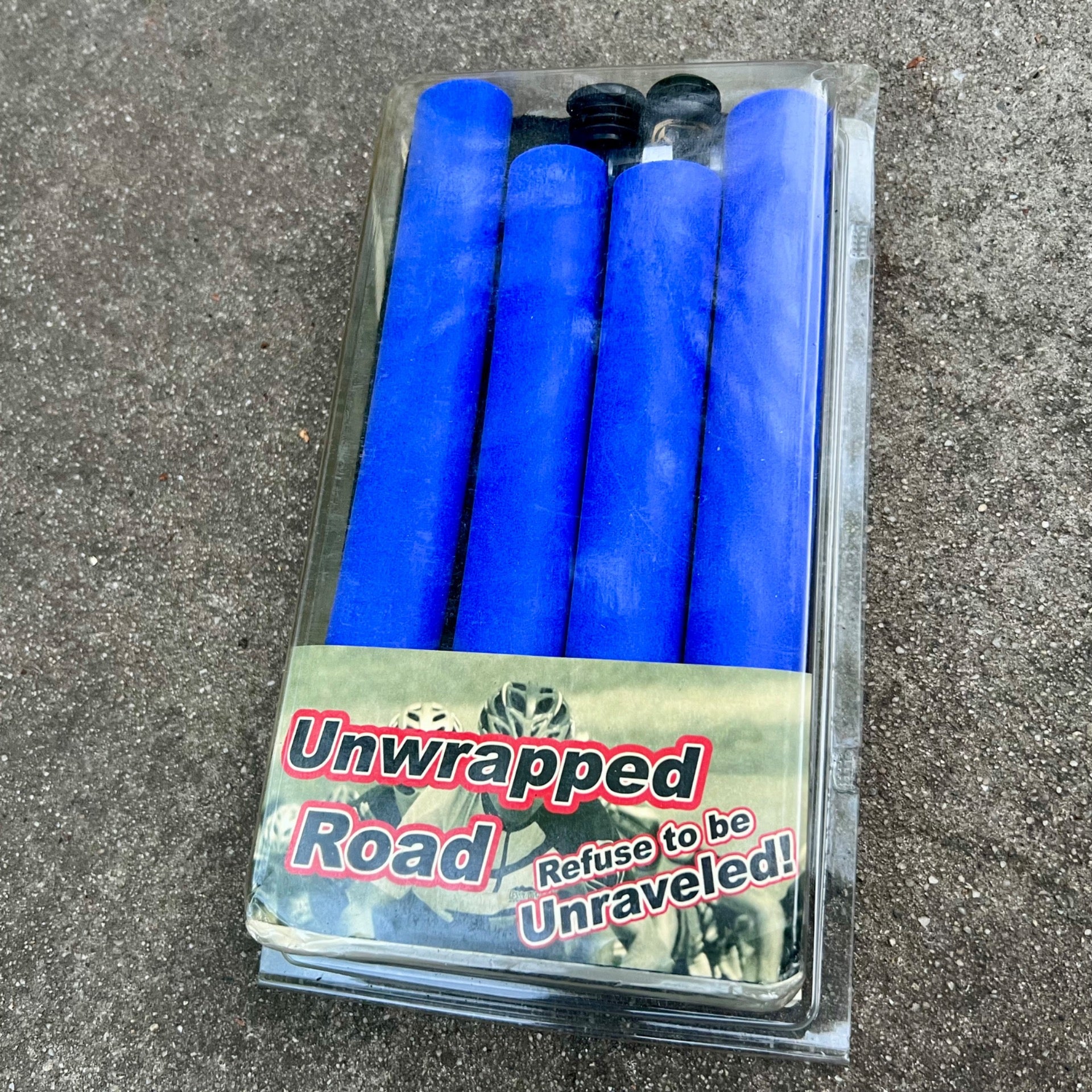 NOS NEW ESI Unwrapped Road Blue Slip On Grips Road Bike Vintage Gravel CX 