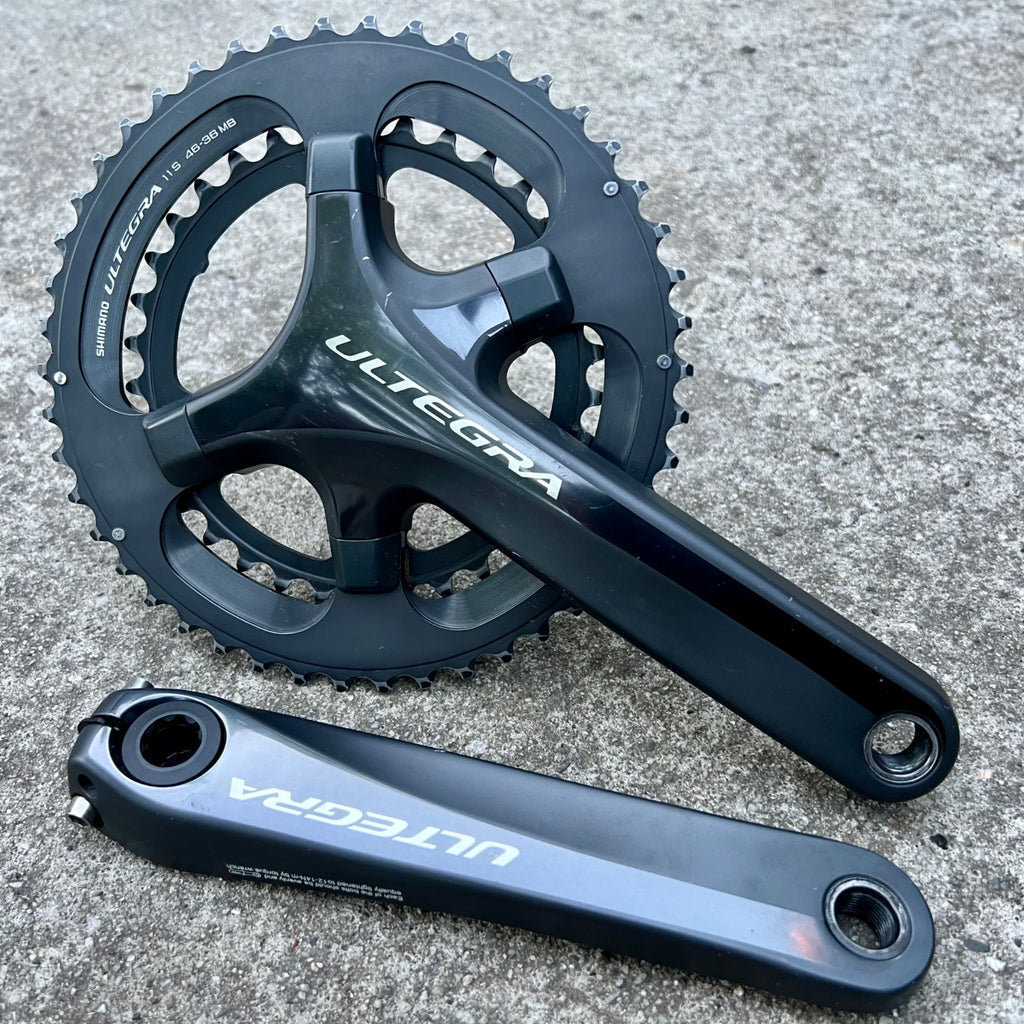 Shimano Ultegra FC-6800 175mm 46/36T 11 Speed Crankset Road Bike Double Gray  