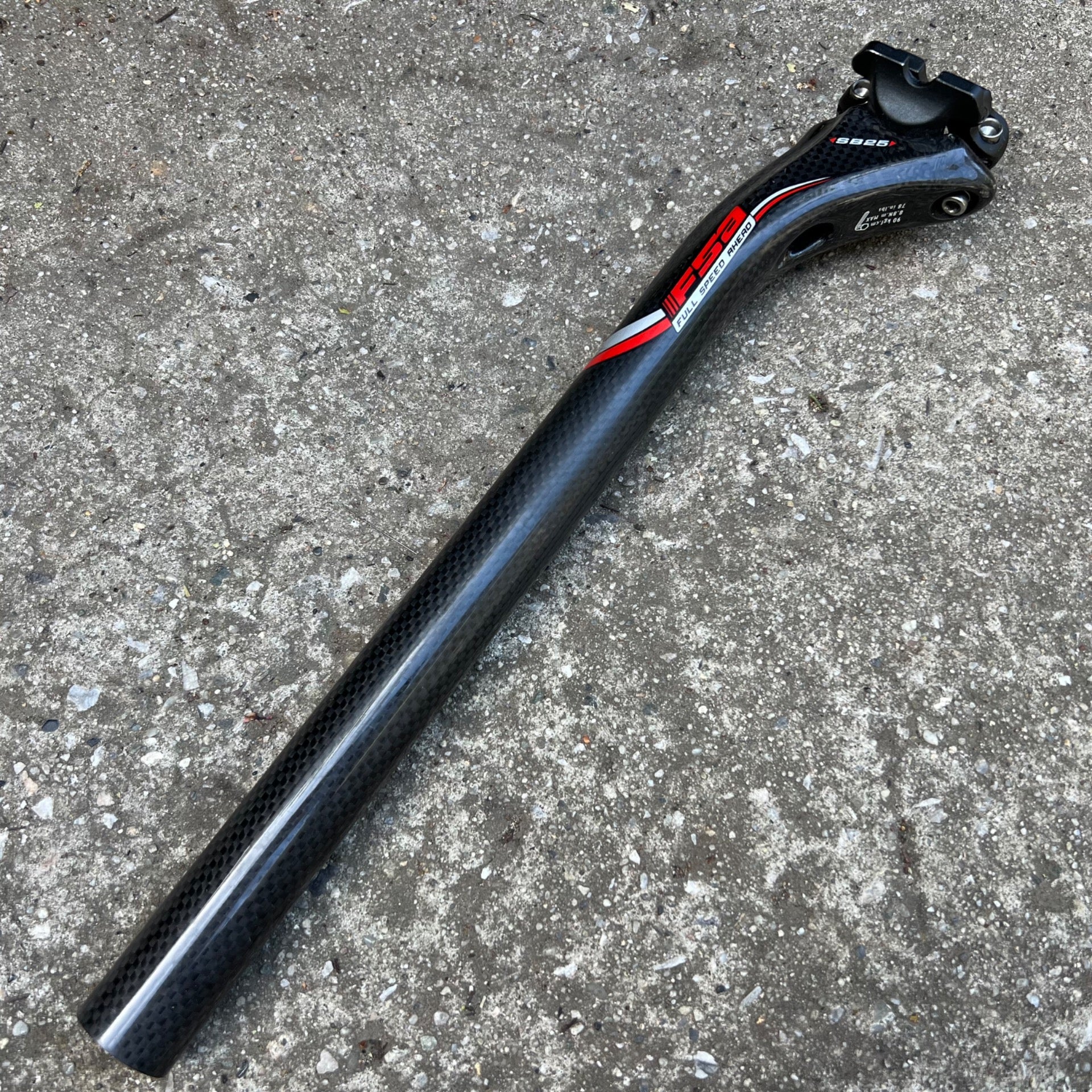 NICE FSA K-Force Light SB25 Carbon Seatpost 27.2x350mm Road Bike Black Racing 