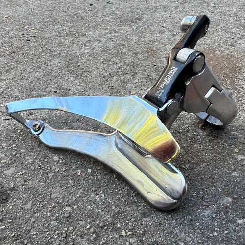 Used Shimano Deore XT FD-M730 28.6mm Bottom Pull Triple 3x6 Front Derailleur Vintage-Bicycle Bin