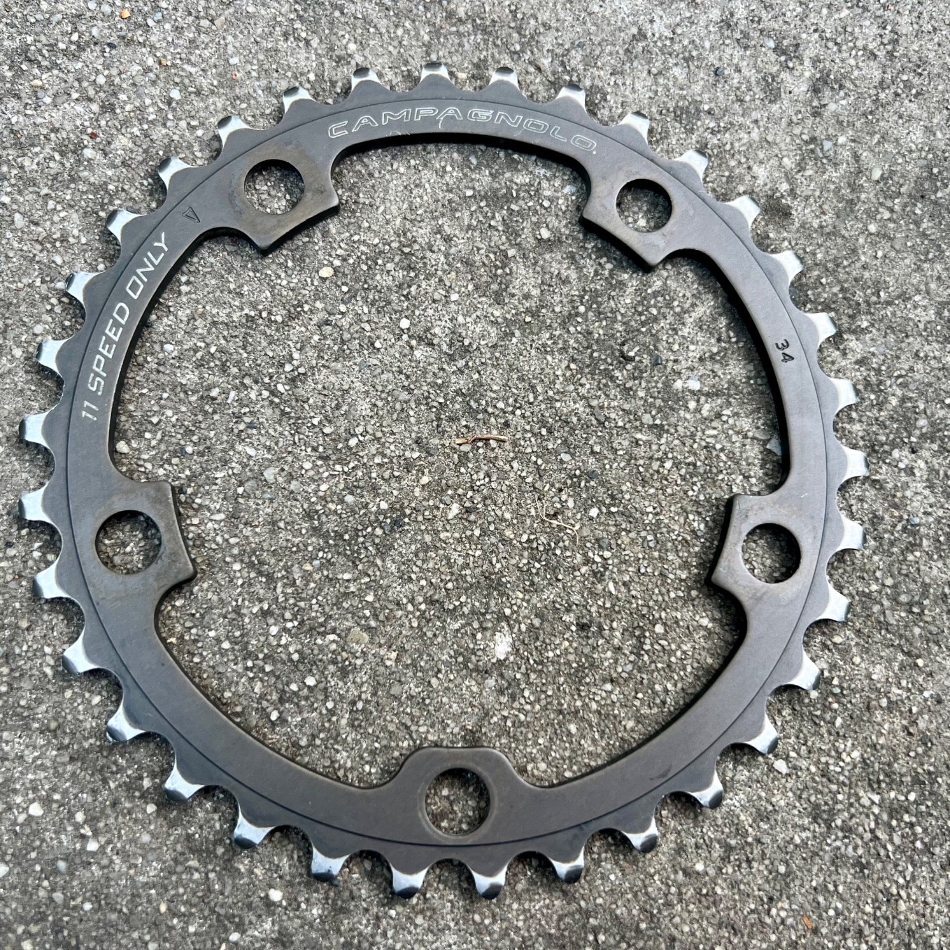 Campagnolo 34T 110BCD 11 Speed Chainring Brown Aluminum Road Bike Inner Granny 