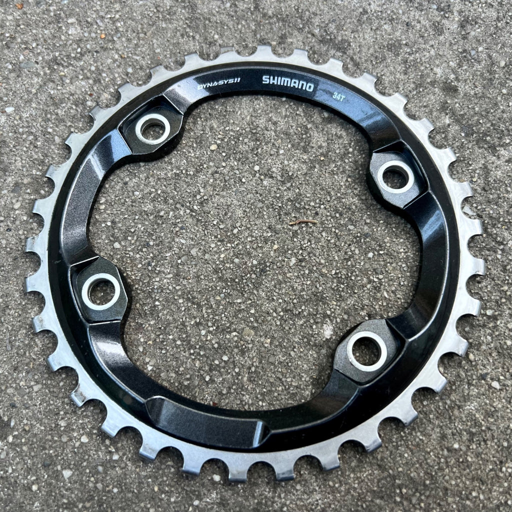 Shimano SM-CRM80 34T 96BCD Asymmetrical 1x11 Chainring Deore XT M8000 Steel 