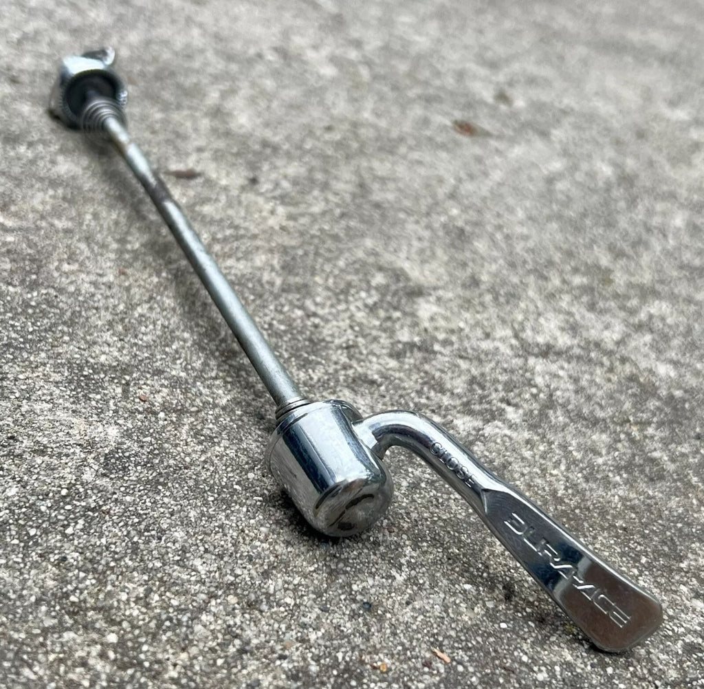 Shimano Dura Ace 7400 Rear 130mm Quick Release Skewer Axle Vintage Chrome Steel