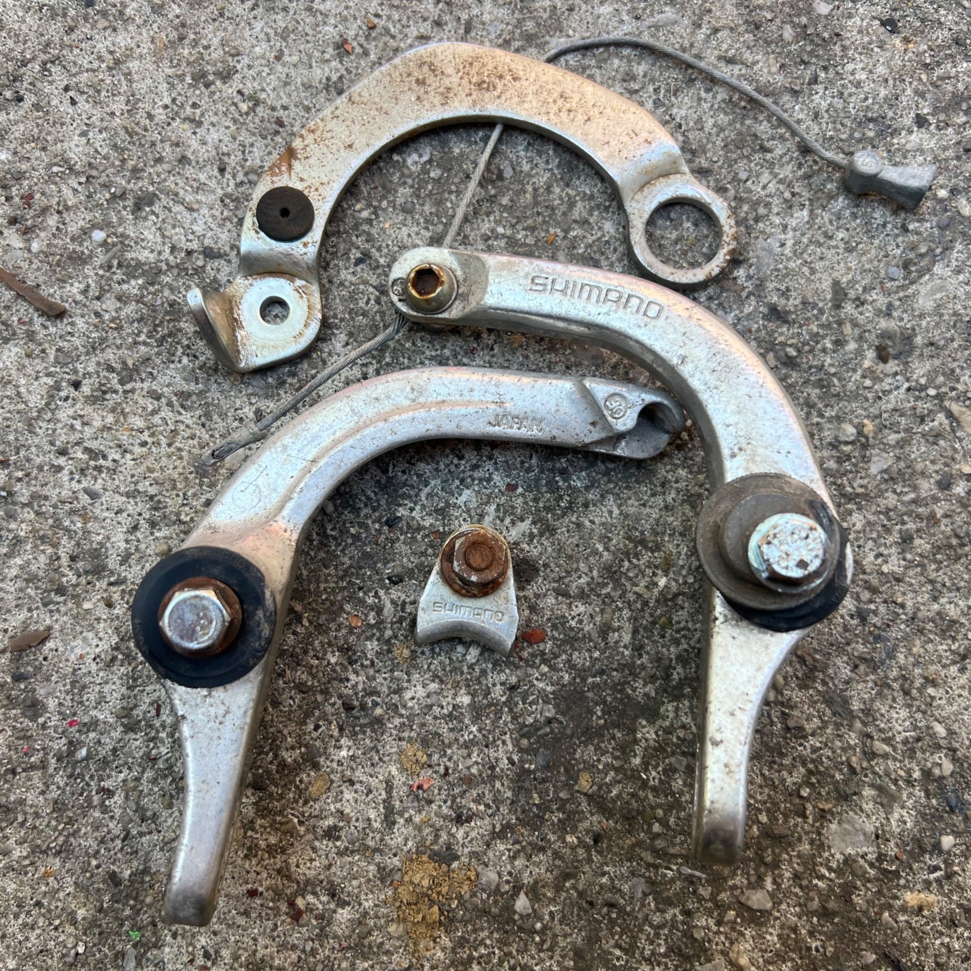 Shimano Exage BR-M453 U Brake Vintage MTB BMX Gray Mountain Touring Retro Rear 