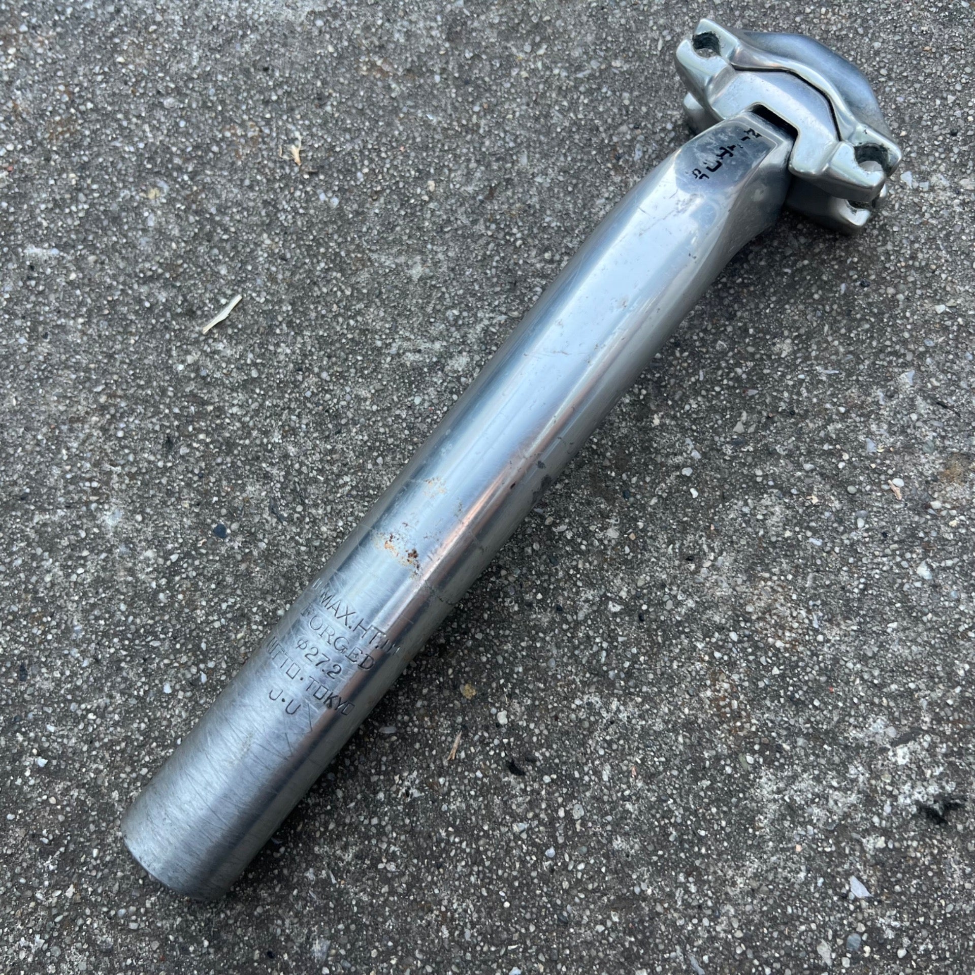 Nitto 65 27.2x210mm Seatpost Vintage Retro Silver Road Gravel Bike Anodized 