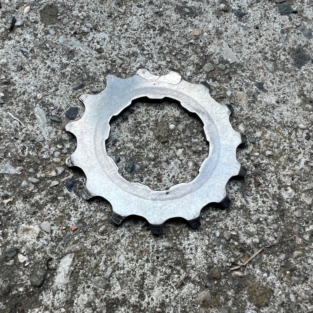 SRP 15T Tooth Titanium Cassette Cog Shimano Hyperglide Vintage MTB 8 Speed Gray 