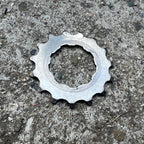 Used SRP 15T Tooth Titanium Cassette Cog Shimano Hyperglide Vintage MTB 8 Speed Gray-Bicycle Bin