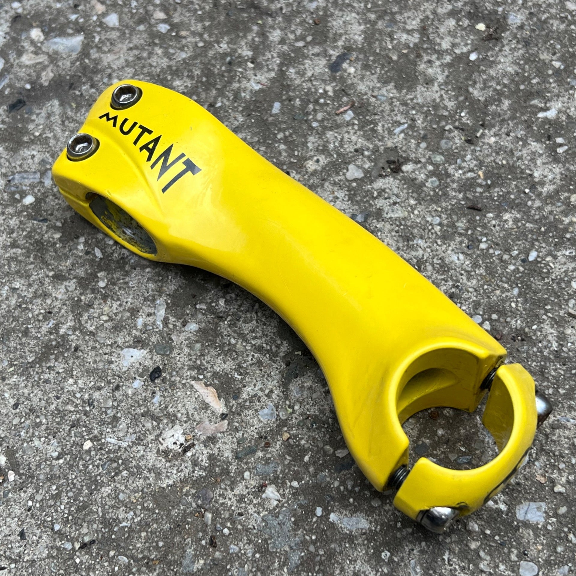 3T Mutant Stem 110x25.4mm 1in Threadless Yellow MTB Mountain Bike Aluminum Retro