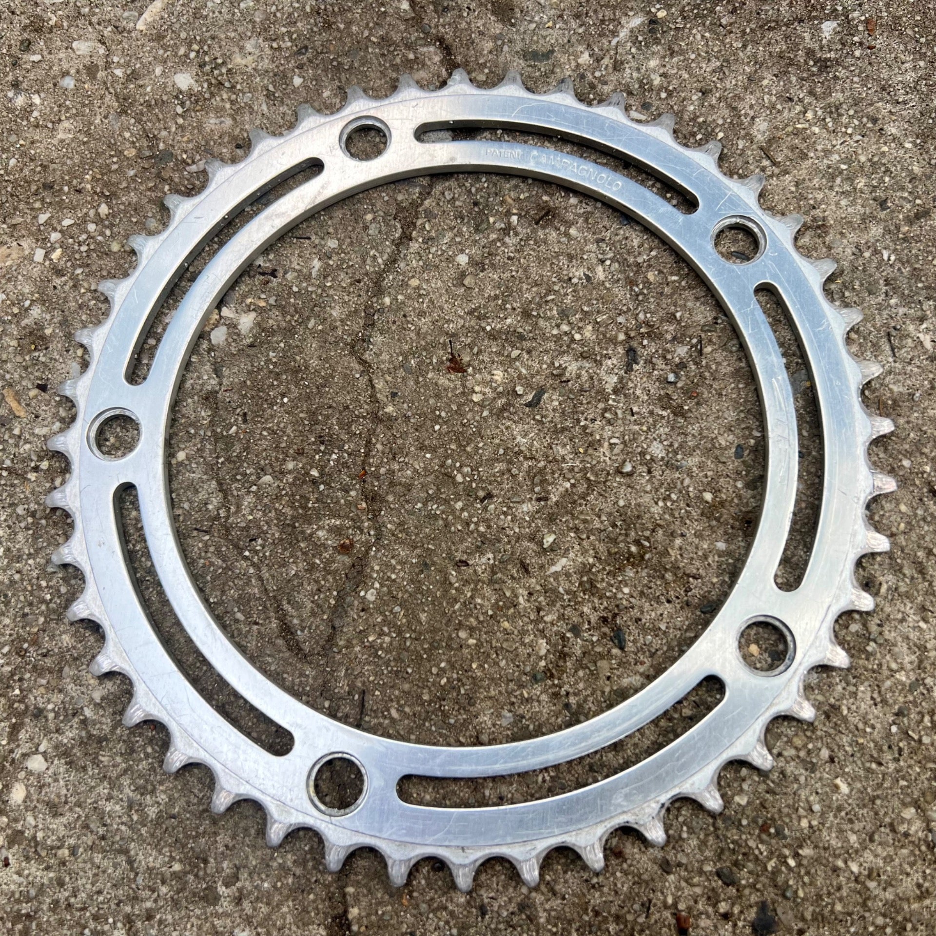 Campagnolo 151 BCD 44T 3/32” Chainring Vintage Road Track Silver Campy 5 Bolt