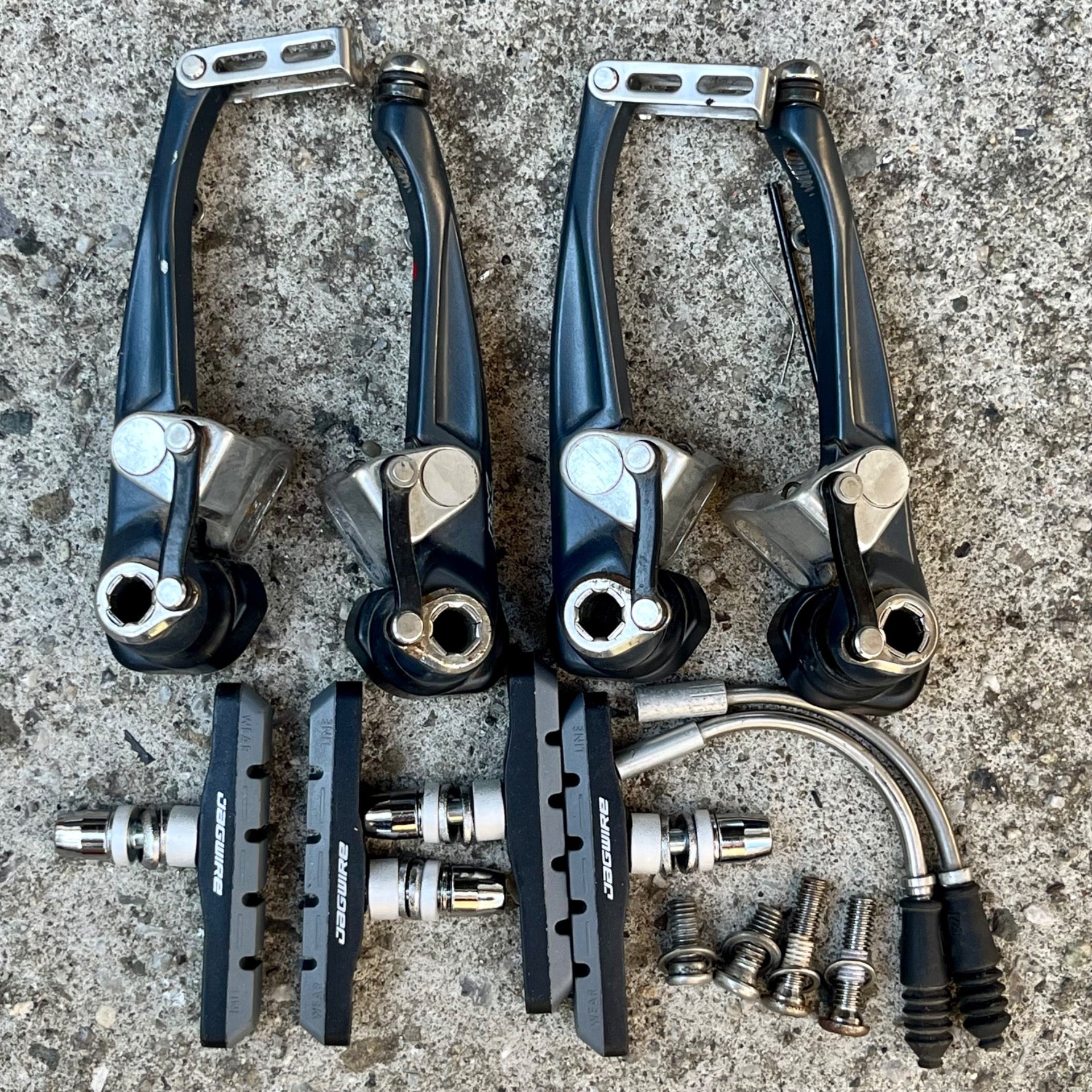 Shimano Deore LX BR-M570 V Brakes Brake Set Vintage MTB Mountain Blue Retro
