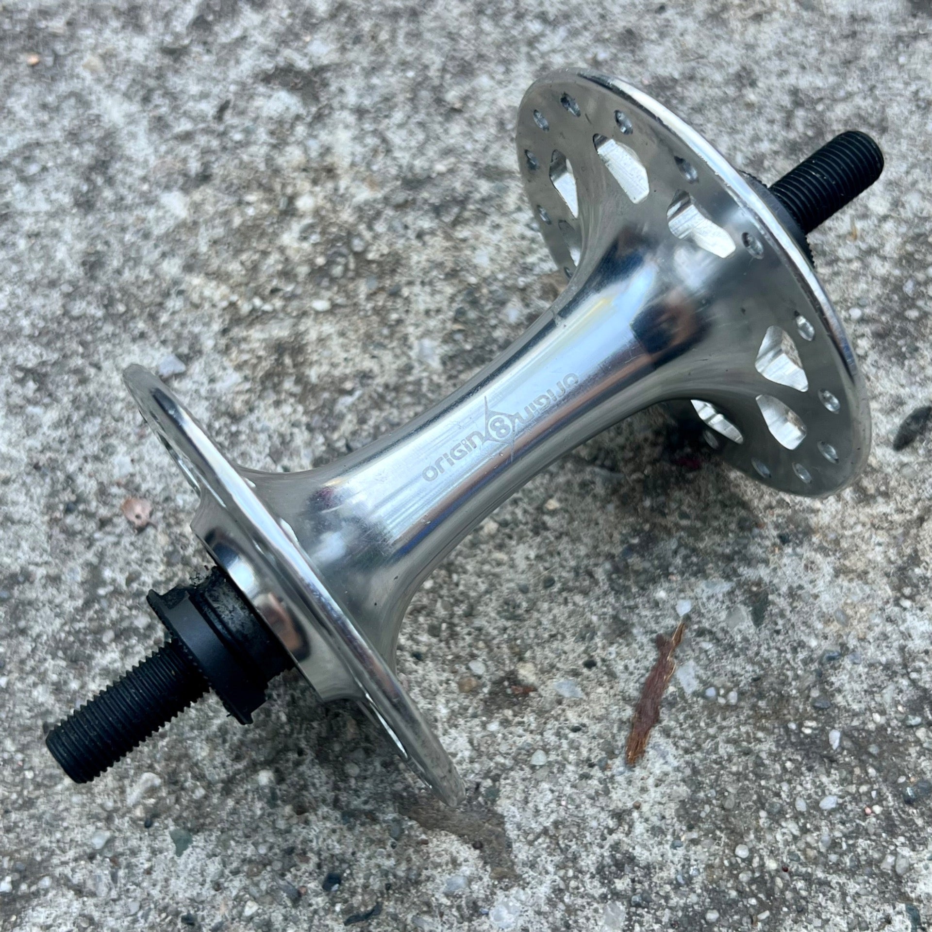 Origin 8 32H Hole Track Fixie Road High Flange Front Hub Silver Sealed Bearing