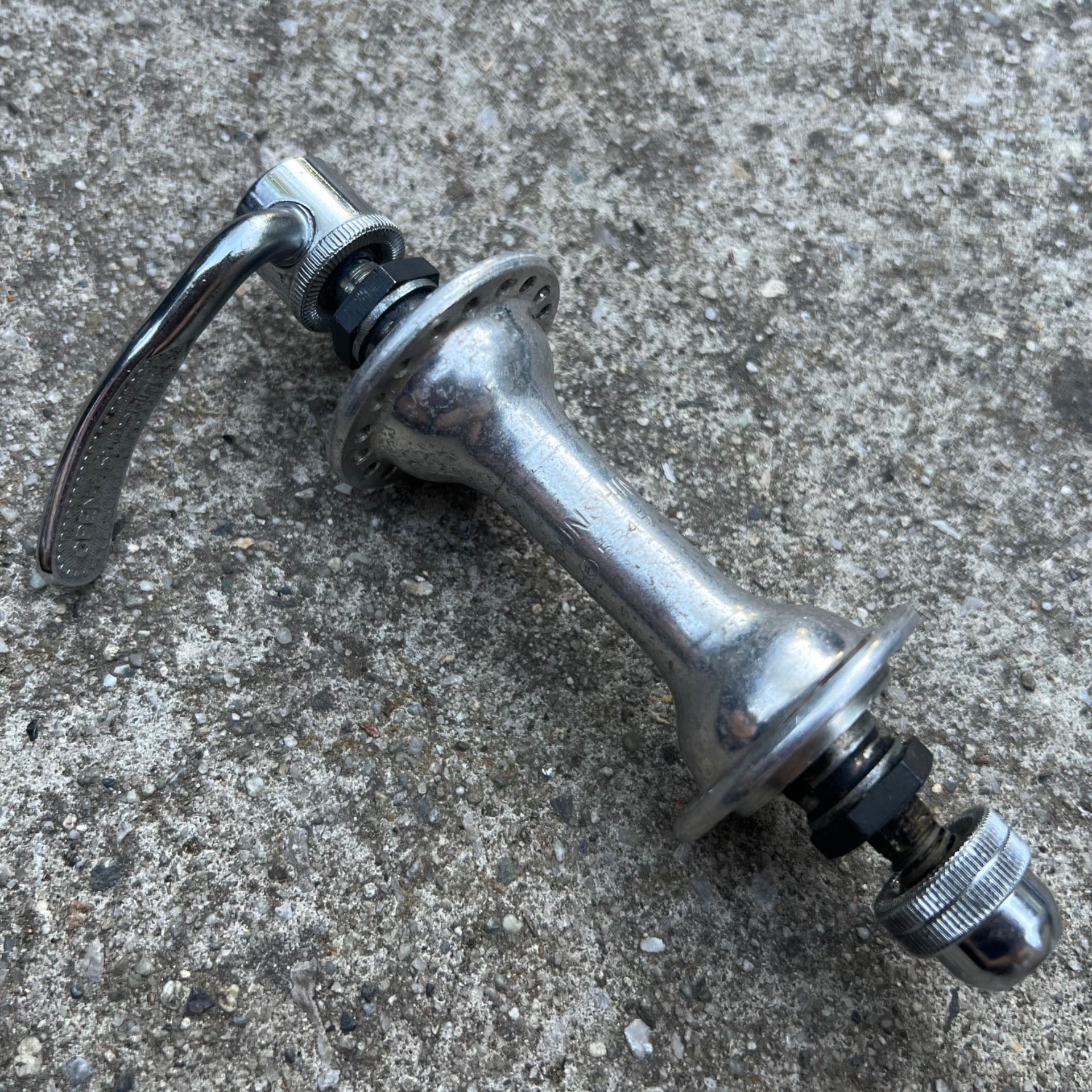 Sunshine Front Hub 100mm 36H Vintage Road Quick Release Vintage Retro Silver