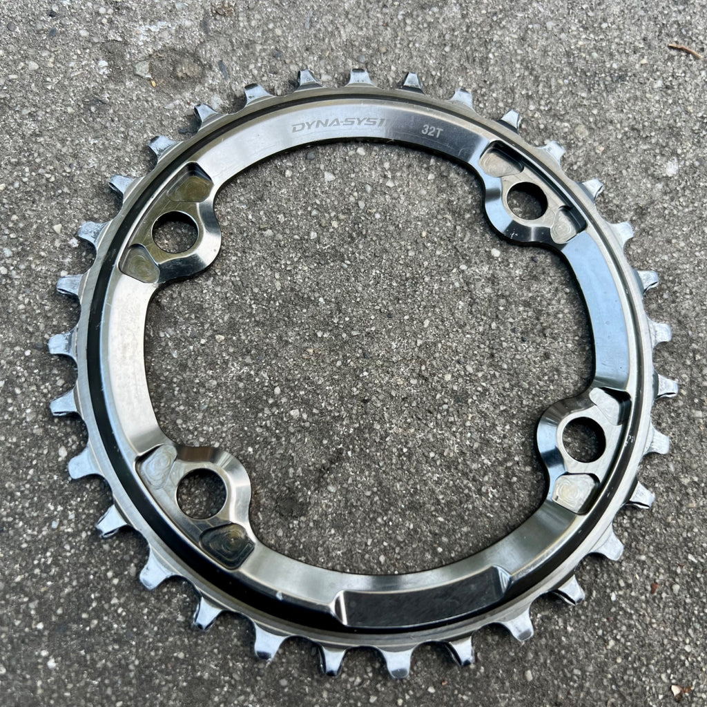 Shimano 96BCD 32T SM-CRM91 XTR Asymmetrical 4 Bolt Chainring MTB Mountain Bike 