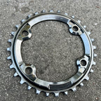 Used Shimano 96BCD 32T SM-CRM91 XTR Asymmetrical 4 Bolt Chainring MTB Mountain Bike-Bicycle Bin