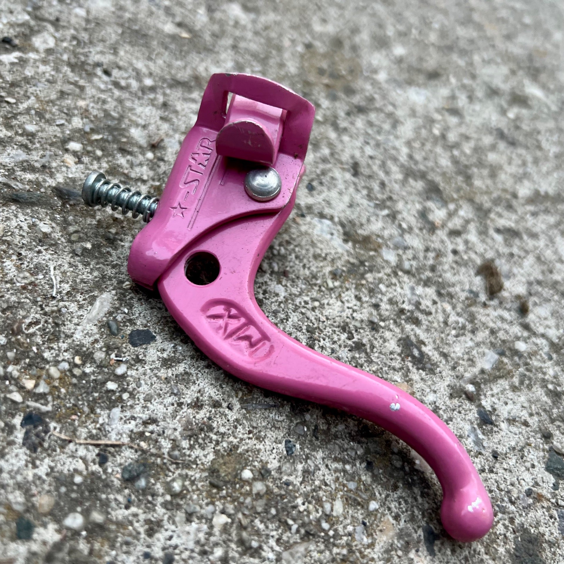 Chang Star MX Pink Left Front Brake Lever Vintage BMX Bike Retro OG Freestyle 
