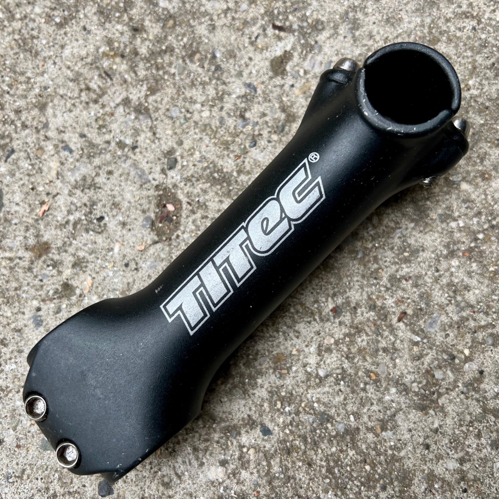 Titec 25.4x135mm 1 1/8” Threadless Stem Vintage Retro MTB Mountain Bike Black