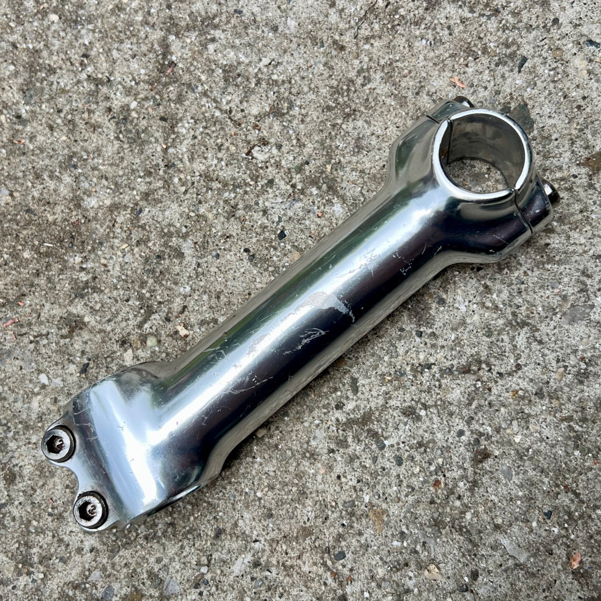 Trek System 2 25.4x135mm 1 1/8” Threadless Stem Vintage Retro MTB Gravel Silver