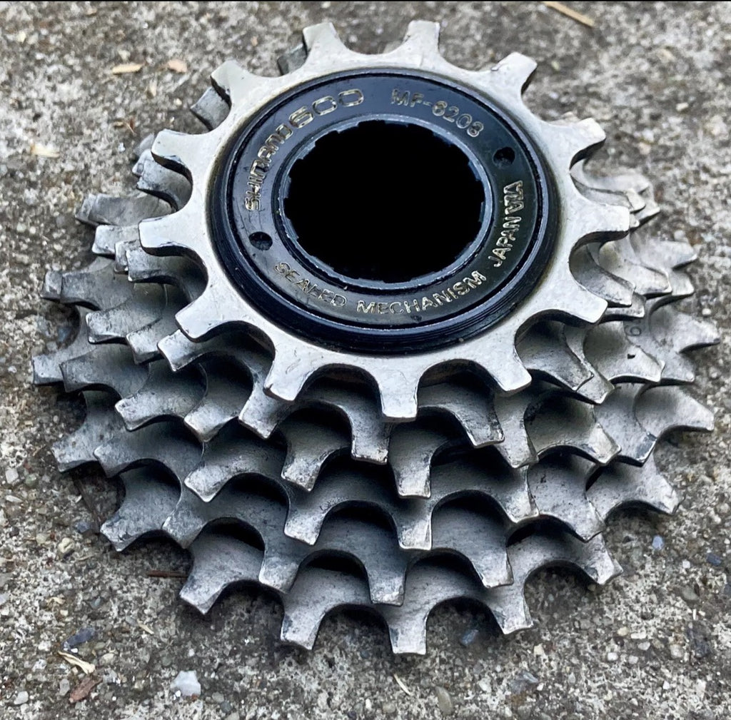 Shimano 600 EX MF-6203 6 Speed 13-21 Freewheel Vintage Retro Road Bike Silver