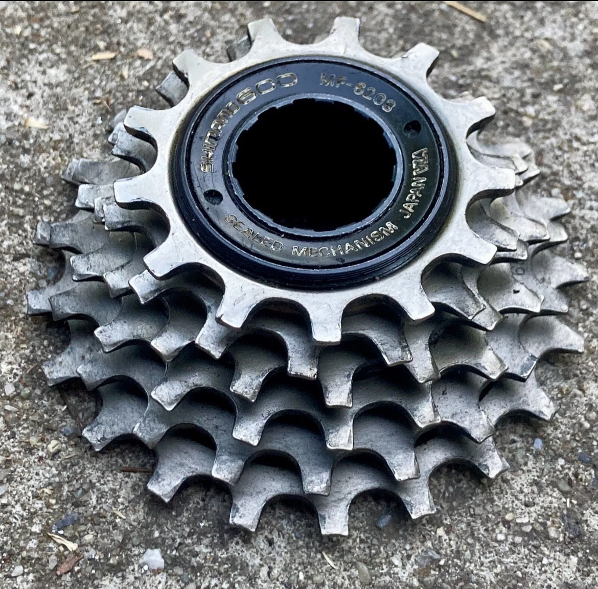 Shimano 600 EX MF-6203 6 Speed 13-21 Freewheel Vintage Retro Road Bike Silver
