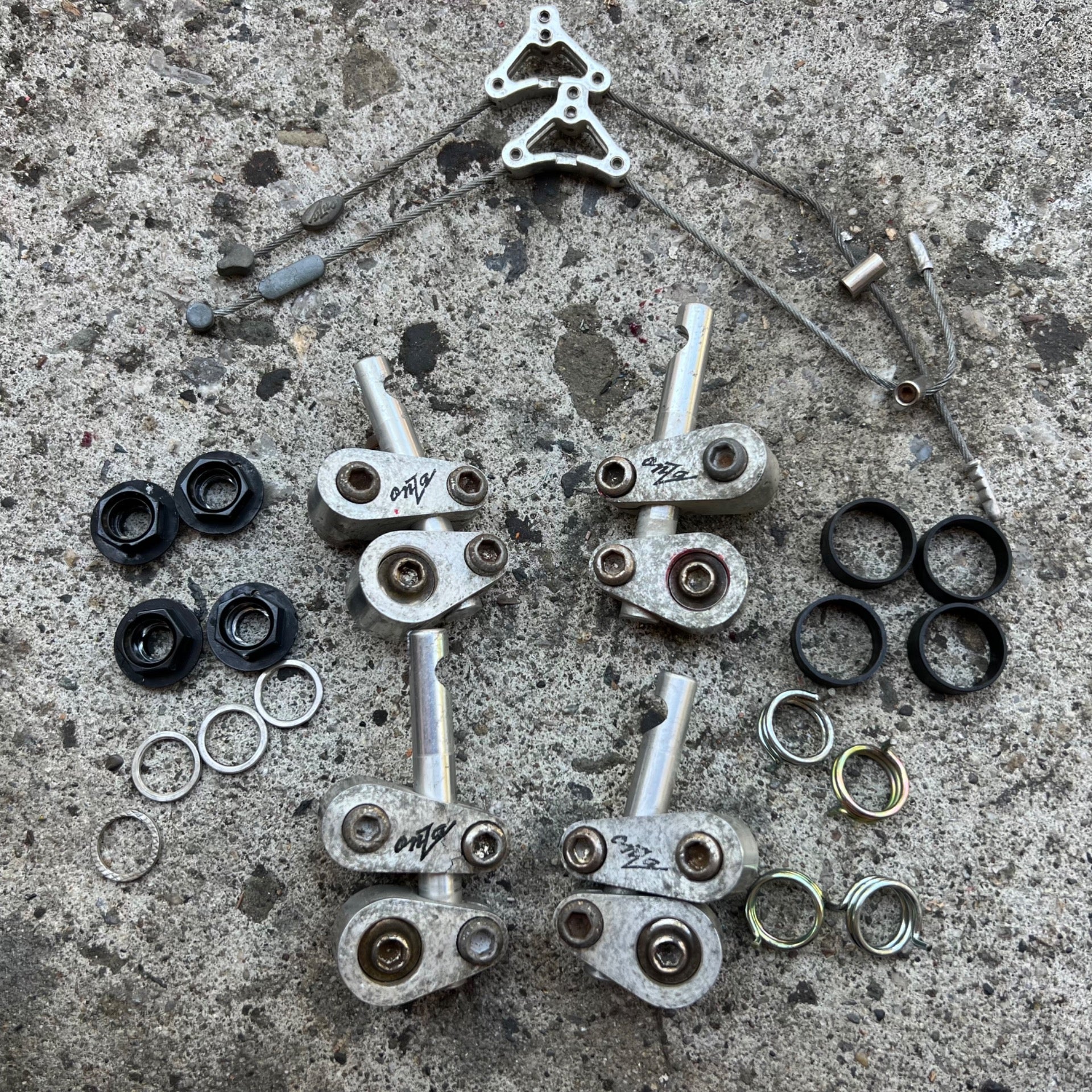 CRACKED Onza HO High Output Cantilver Brakes Vintage Retro Mountain Bike Silver 