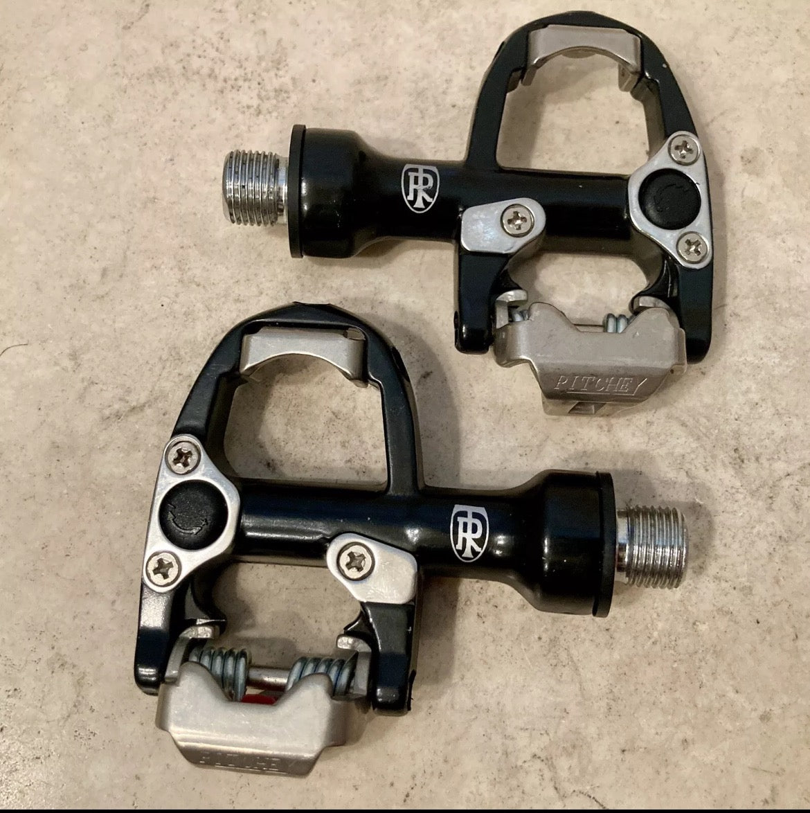 Ritchey SPD-R Pro Road Bike Clipless Pedals Vintage Black Silver Retro