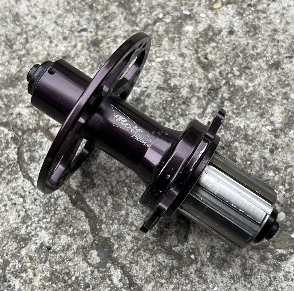 Rolf Prima Rear Hub 24H Road Bike 8/9/10 Speed Black Anodized 130mm High Flange