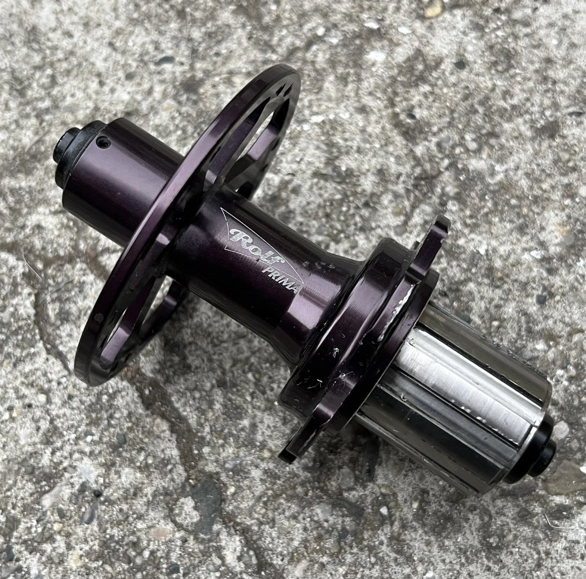 Rolf Prima Rear Hub 24H Road Bike 8/9/10 Speed Black Anodized 130mm High Flange