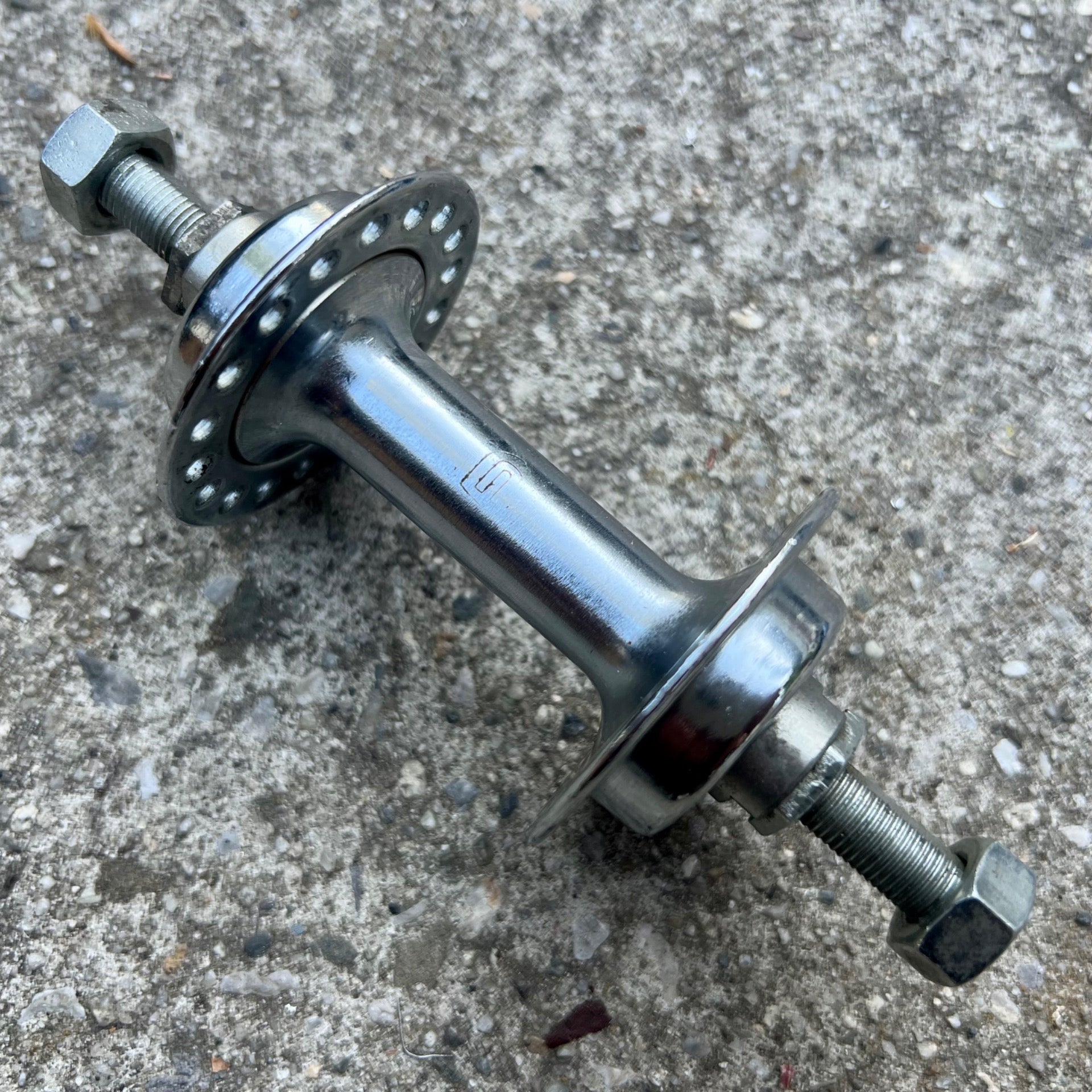 NOS NEW Union Front Hub 93mm 96mm 36H Steel Vintage Retro Chrome Cruiser Bike 