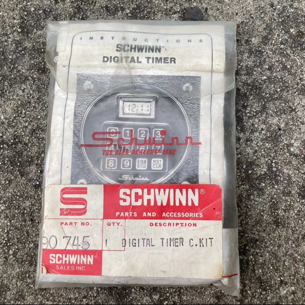 NOS NEW Schwinn Digital Timer Bezel Screw Nut Kit #90745 Vintage Retro Bike