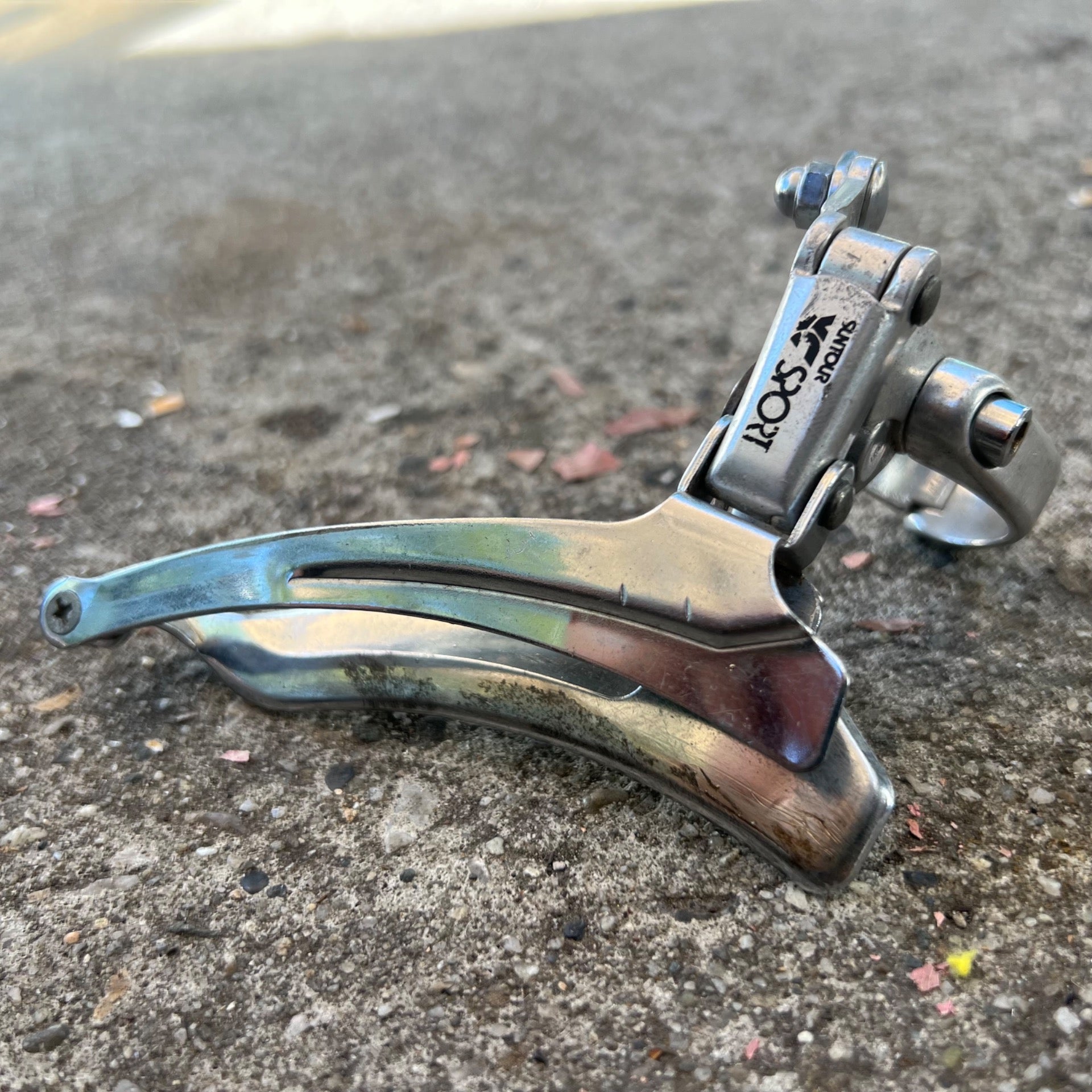 Suntour XC Sport 28.6mm Bottom Pull Triple Front Derailleur Vintage MTB Retro 3x