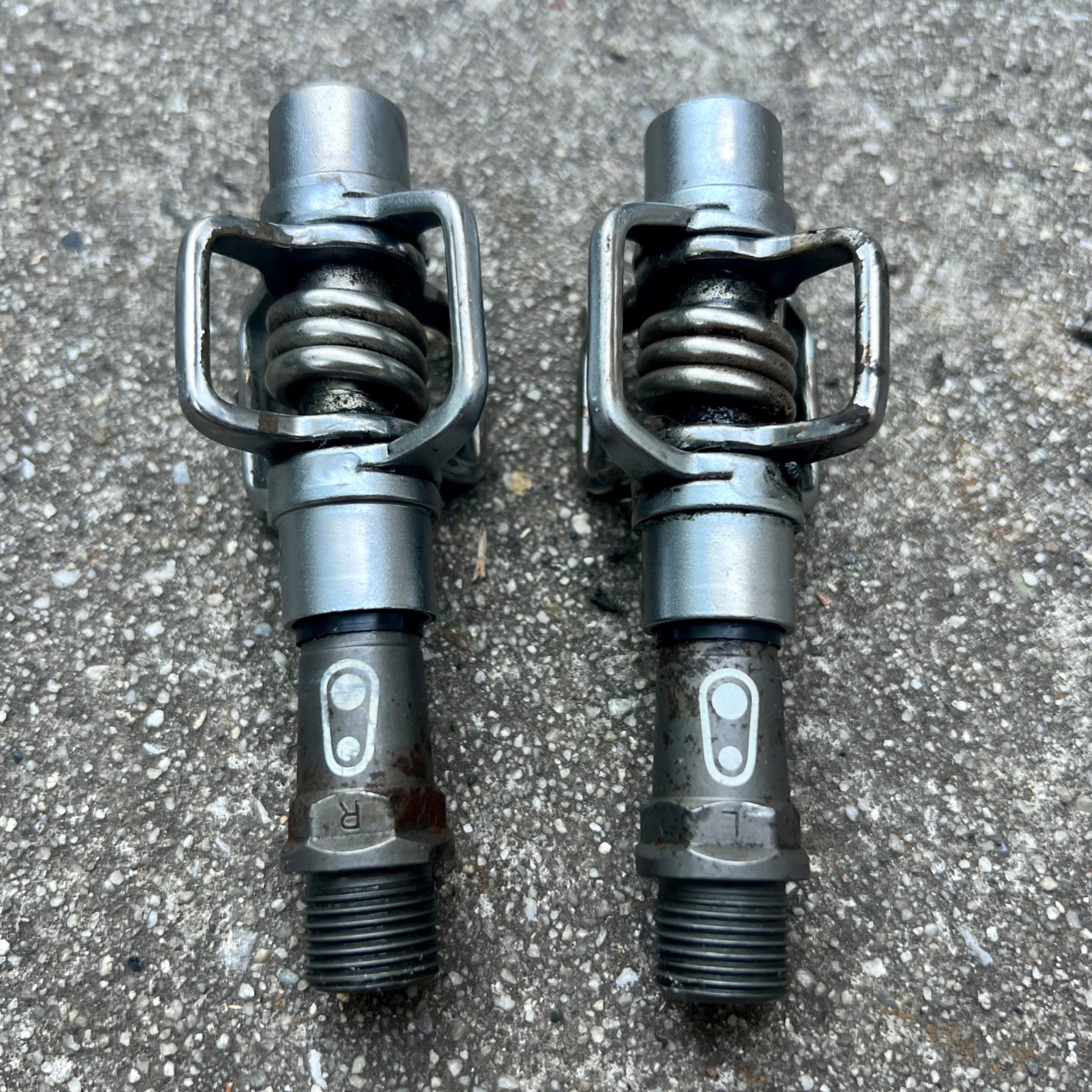Crankbrothers Crankbros Eggbeater Pedals MTB Gravel Road Bike Silver Mountain