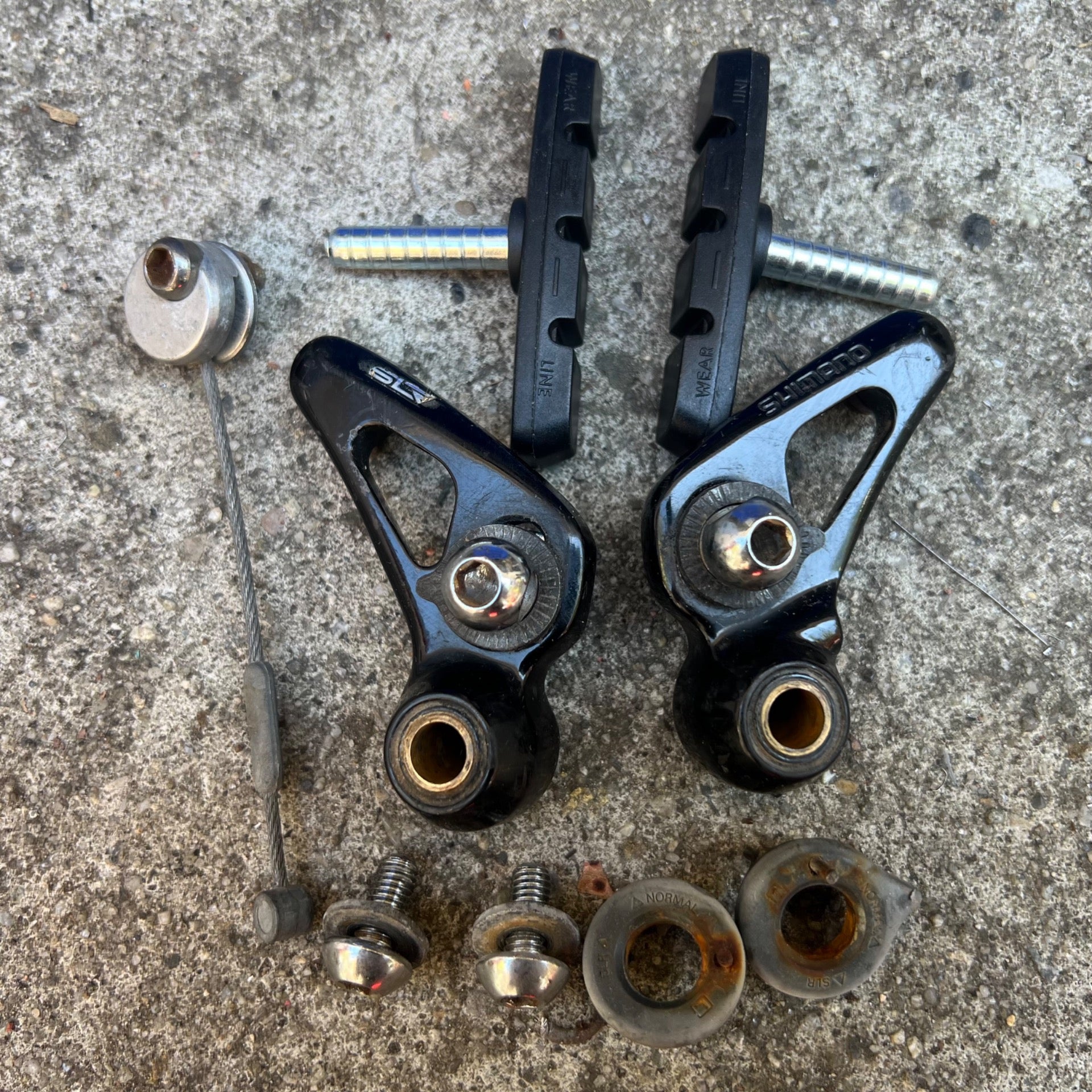 Shimano Deore XT BR-M732 Cantilever Brakes Single Pair Black Vintage MTB  