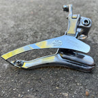 Used Shimano Deore FD-MT60 31.8mm Bottom Pull Front Derailleur Half Step Band Triple-Bicycle Bin