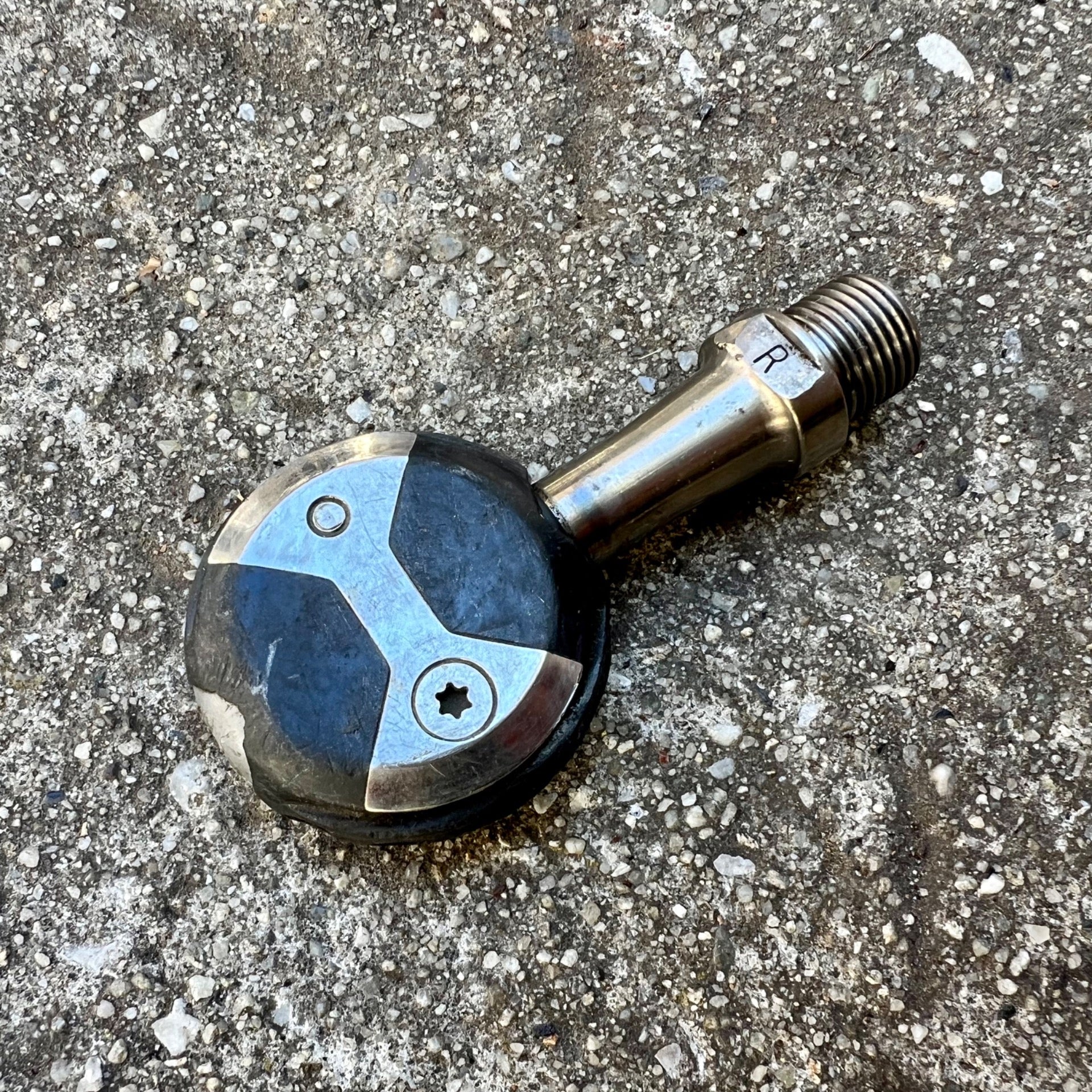 Speedplay X1 Right Pedal Titanium 9/16 Gravel Mountain Road Touring Bike Silver 
