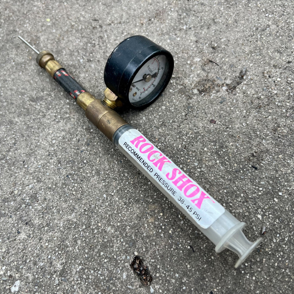 READ RockShox RS-1 Shock Pump MTB Mountain Bike Suspension Vintage Retro Pink