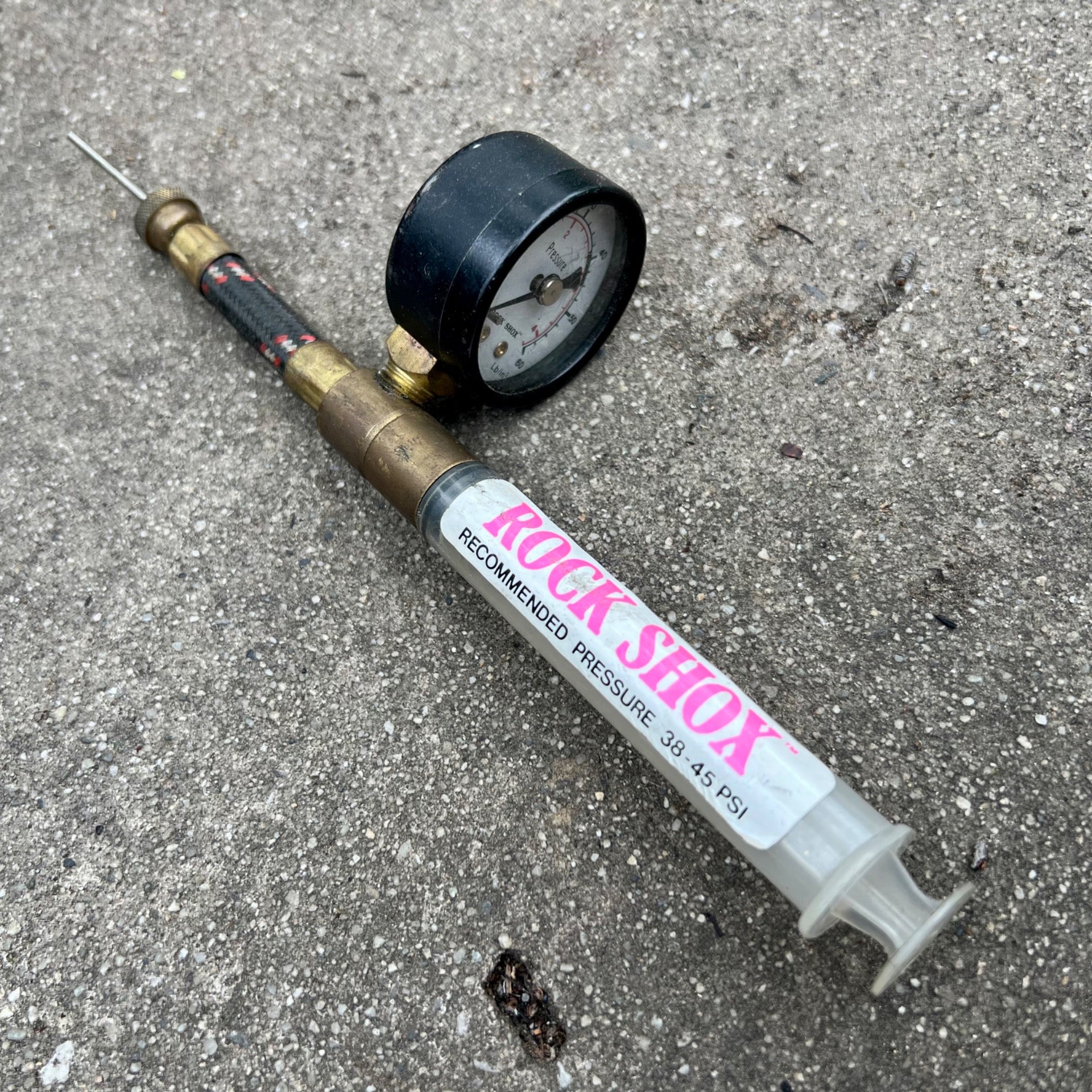 READ RockShox RS-1 Shock Pump MTB Mountain Bike Suspension Vintage Retro Pink