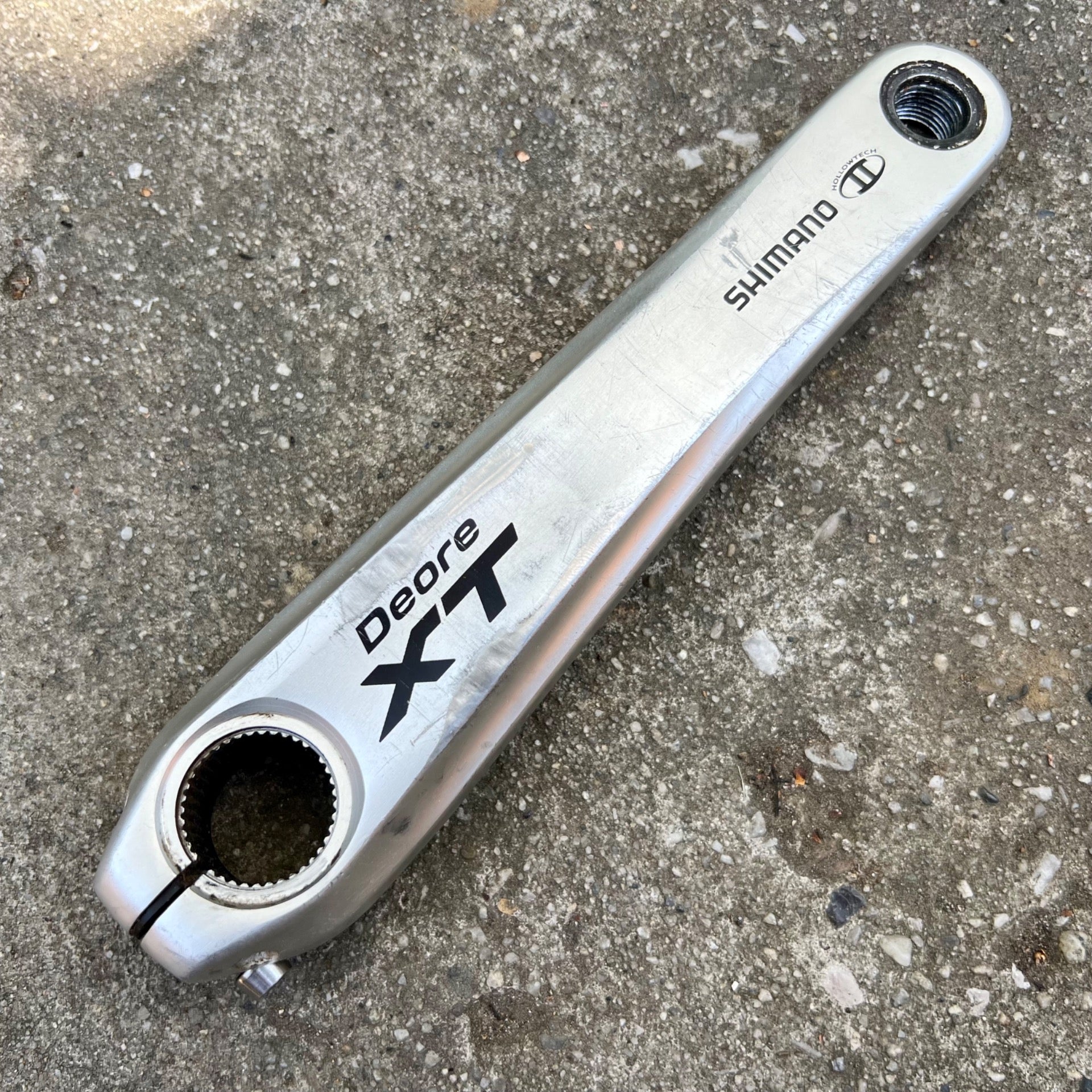 Shimano Deore XT 175mm FC-M770/771-K Non Drive Side Left Crank Arm MTB Silver 