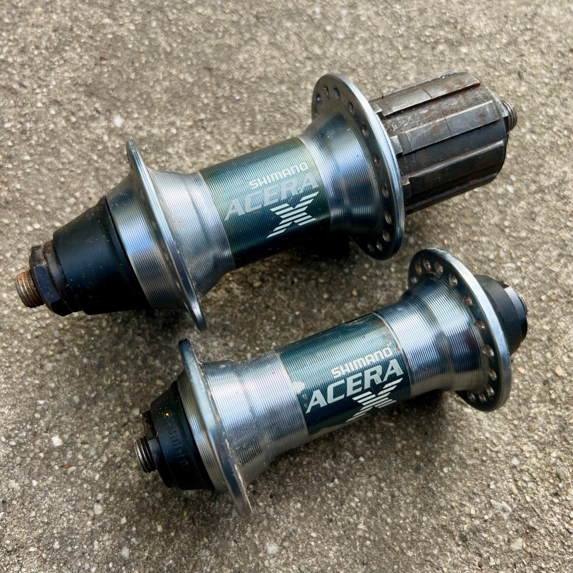 Shimano Acera X 36H Hubset 100/135mm 7 Speed Vintage Retro Hybrid MTB Mountain 