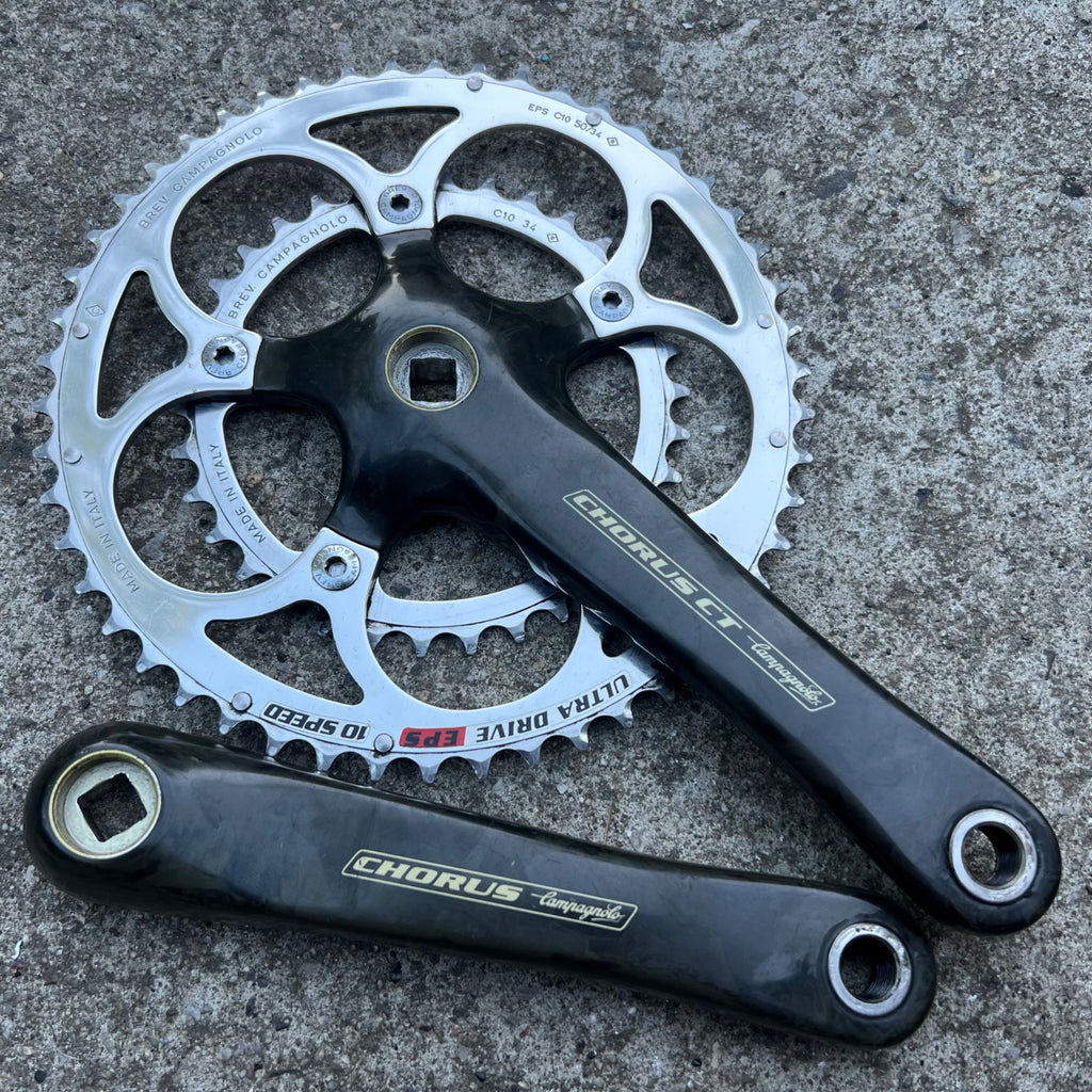 Campagnolo Chorus CT 175mm 50/34T Carbon Crankset Double Road 10 Speed EPS Black