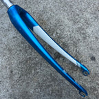 Used 2014 Trek Lexa Carbon Fork 700c 1 1/8” 9” Threadless Steerer Blue White Road-Bicycle Bin
