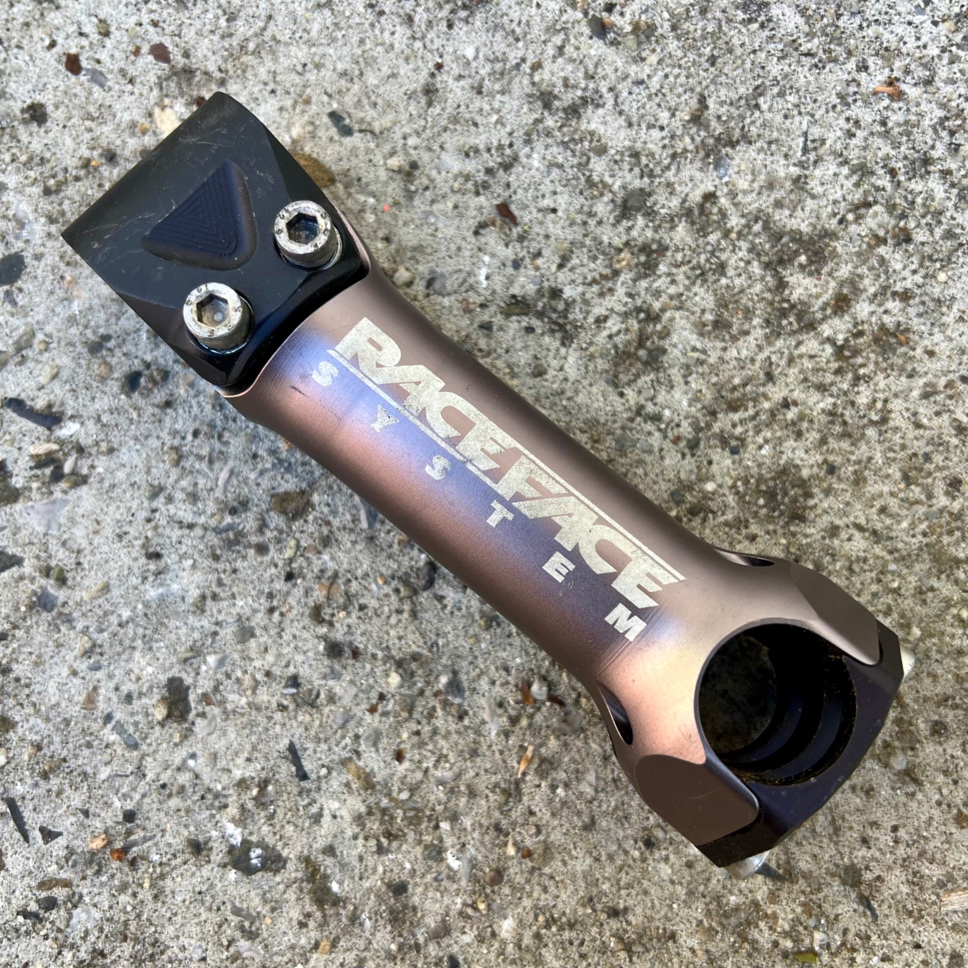 Raceface System Stem 135x25.4mm 1 1/8” Threadless 5 Deg Black Silver MTB Vintage