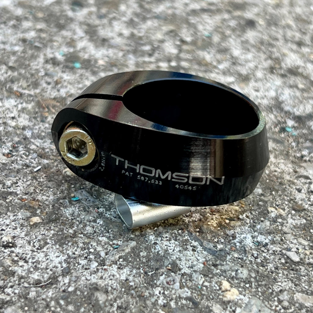 Thomson SC-E101 28.6mm Seat Clamp Seatpost Black Vintage MTB Road Collar Bolt On