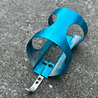 Used Ringlé Blue Anodized H20 Bottle Cage Vintage MTB Mountain Bike Retro-Bicycle Bin