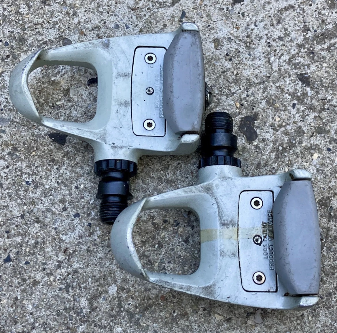 Shimano Look PD-1056 Clipless Pedals Vintage Road Bike Retro Gray Steel France