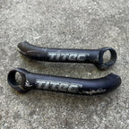 Used Titec Vintage Bar Ends 22.2 Retro MTB Mountain Bike Aluminum Silver Commuter-Bicycle Bin